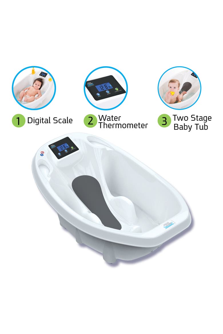 Aquascale 3-in-1 Baby Tub/Scale, Main, color, WHITE