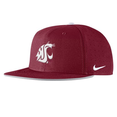Men's Nike Crimson Washington State Cougars 2025 On-Field True Performance Baseball Fitted Hat