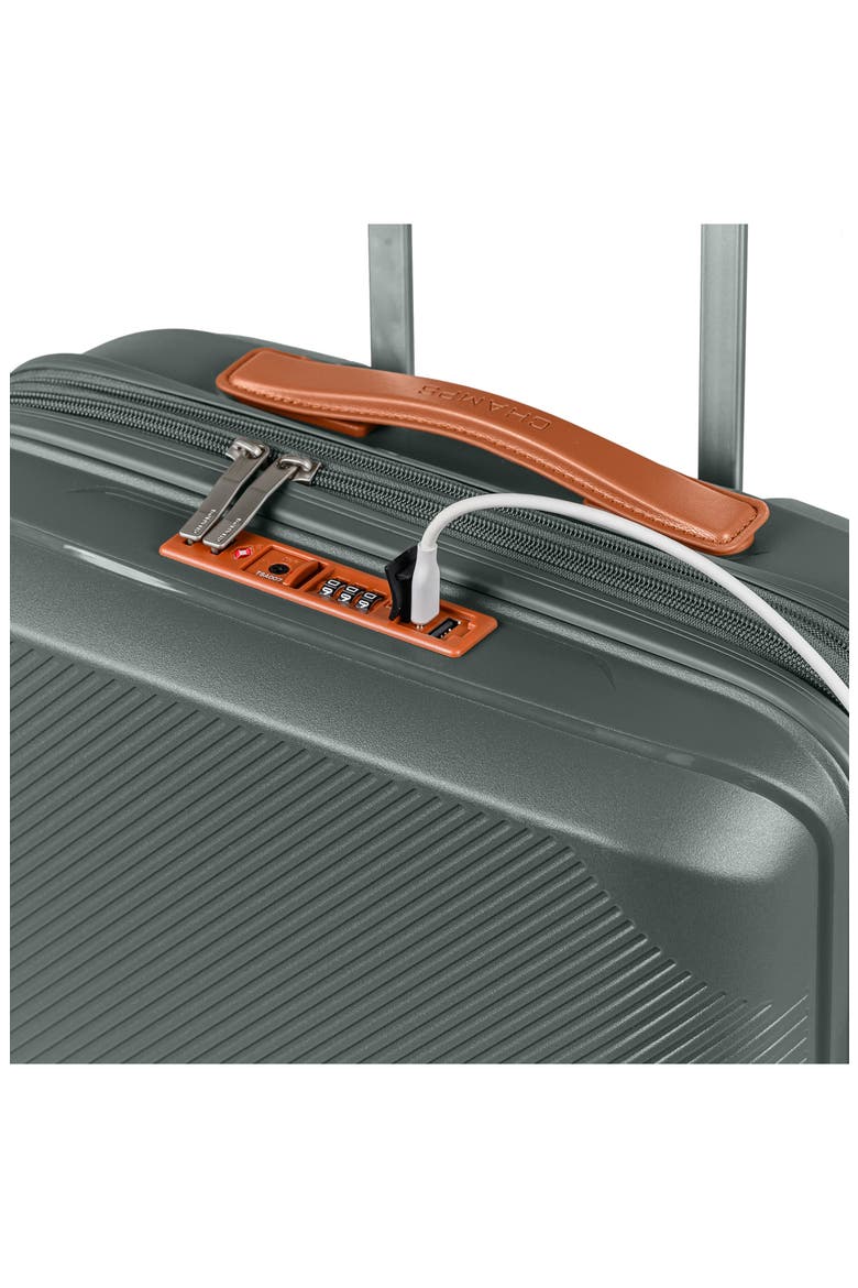 Aura Carry-On Hardside Spinner Luggage, Alternate, color, GREEN