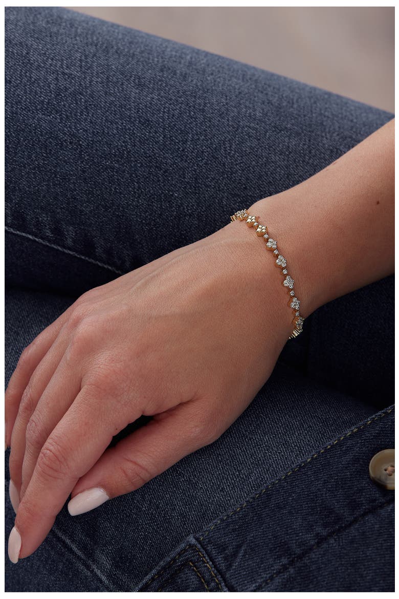 Dujour Diamond Cluster Bracelet, Alternate, color, YELLOW