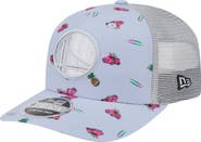New Era Men's New Era Light Blue/Gray Golden State Warriors Adventure Aloha Pattern 9SEVENTY Stretch-Snap Hat