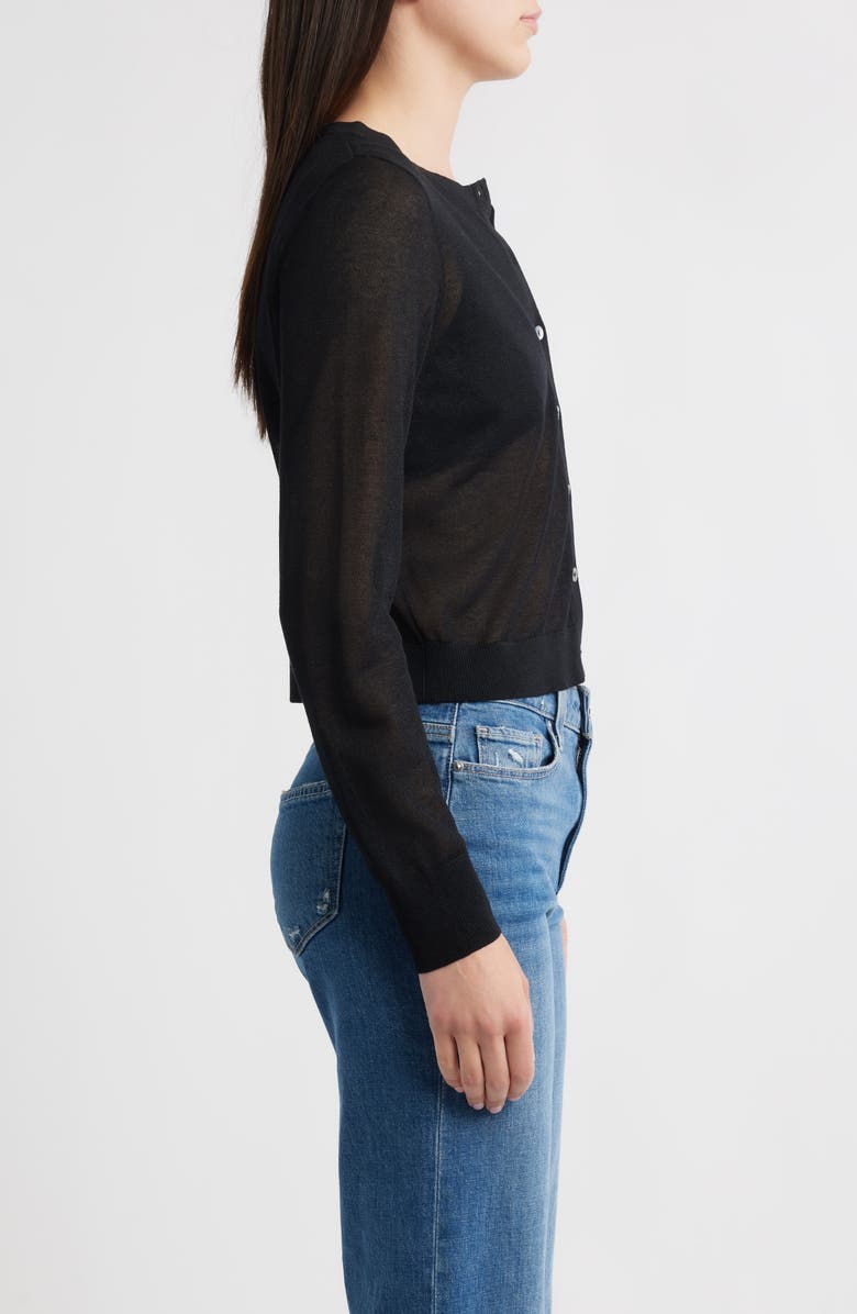 Rails Lakelyn Fine Knit Cardigan, Alternate, color, Black