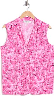 KASPER Printed Sleeveless Top