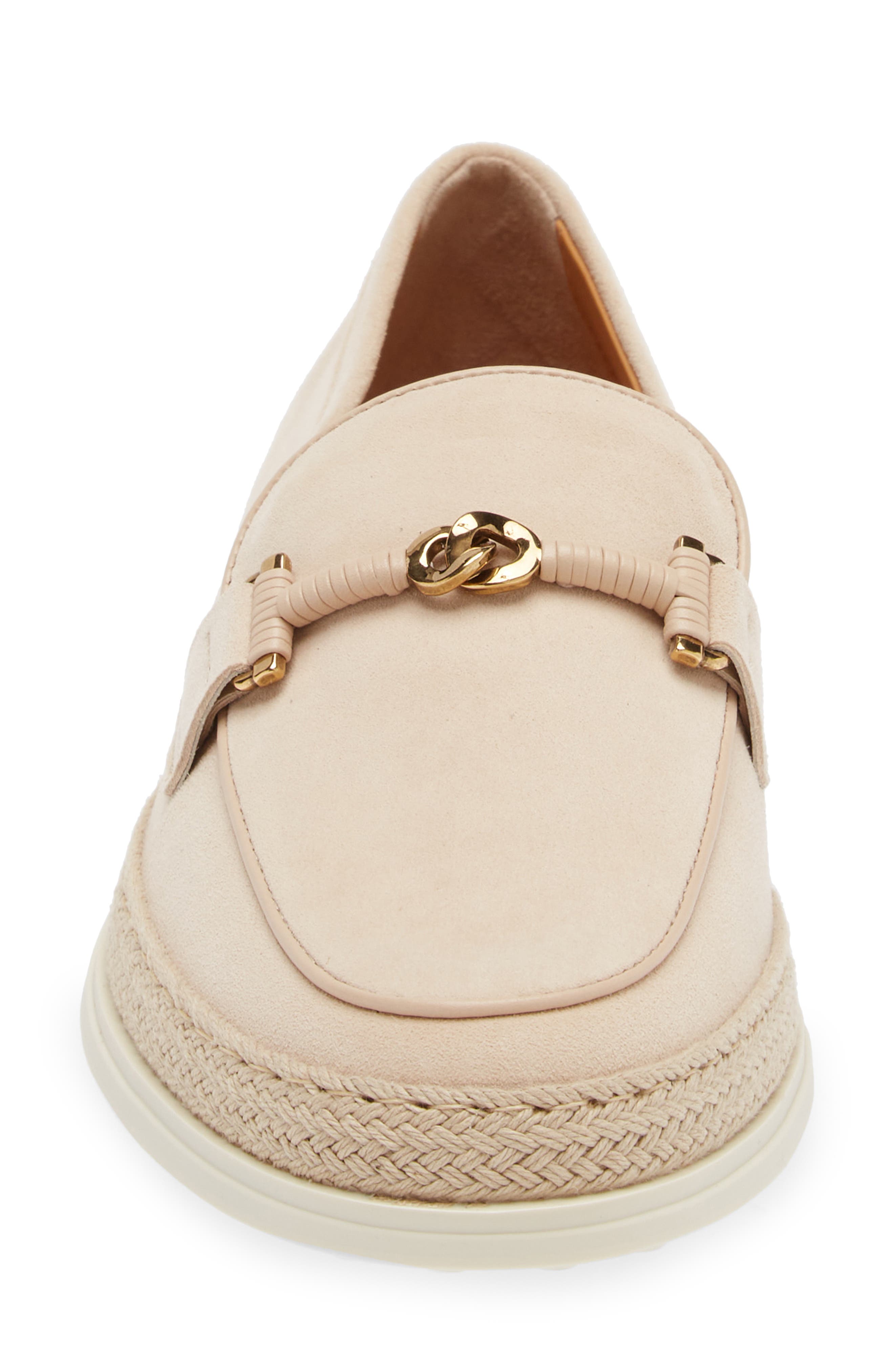 Tod's Chain Loafer, Alternate, color, Naturale