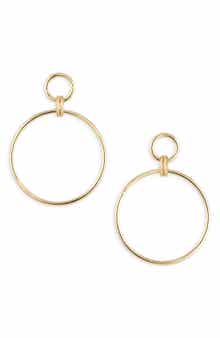 NORDSTROM RACK Slinky Ring Frontal Hoop Earrings