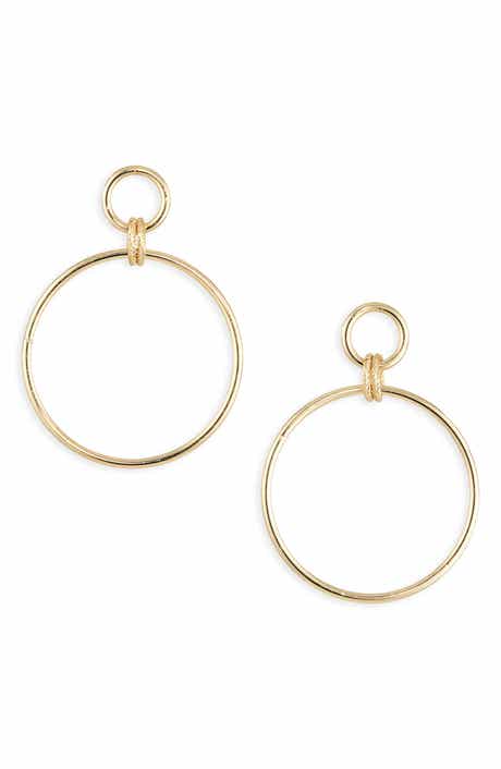 NORDSTROM RACK Slinky Ring Frontal Hoop Earrings
