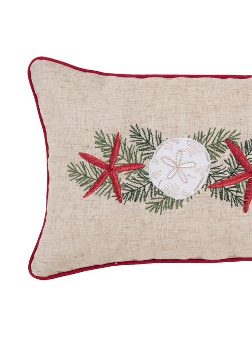 C & F Home C&f Home Starfish Garland Pillow In Red