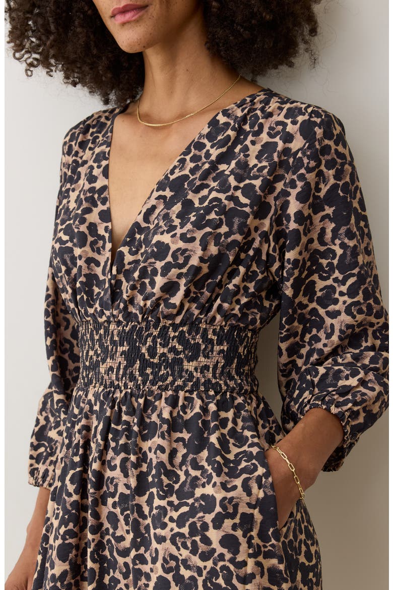 Daphne Leopard Long Sleeve Maxi Dress, Alternate, color, LEOPARD