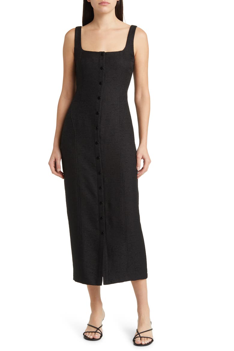 Midi Tank Dress, Main, color, BLACK