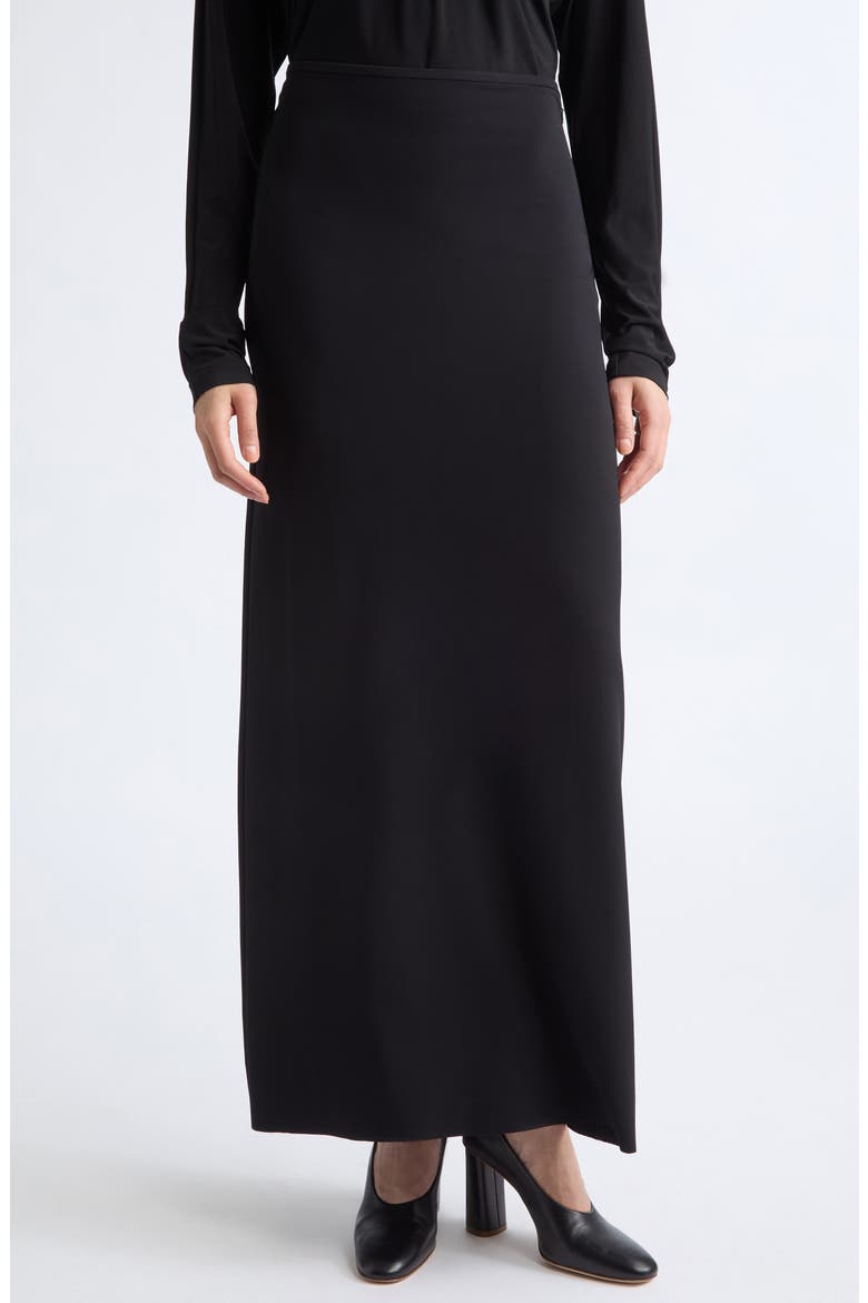 Marry Column Skirt, Main, color, BLACK
