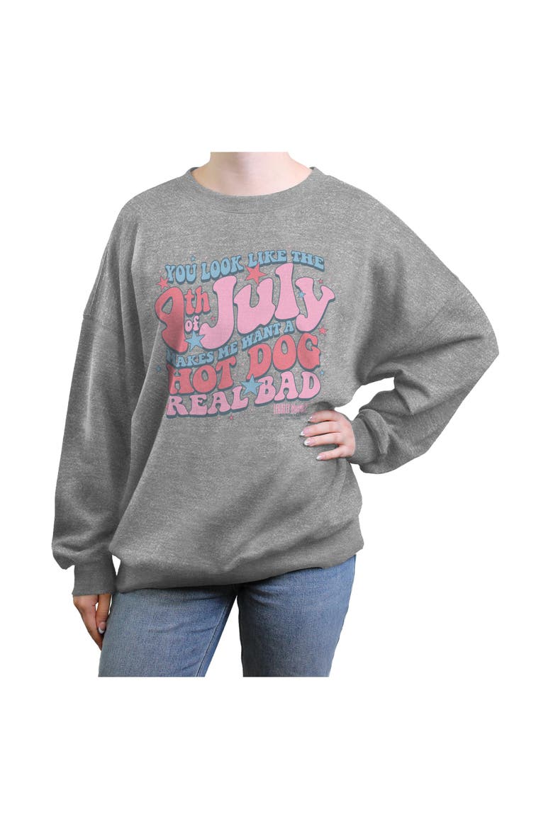 Junior's Legally Blonde 2 You Look Like The July  Sweatshirt, Main, color, Heather Gray