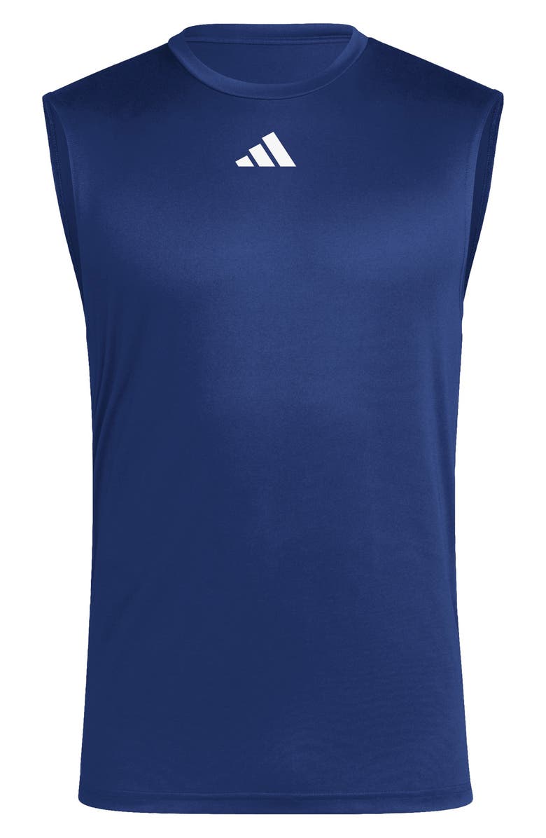 adidas Pregame Muscle Graphic T-Shirt, Main, color, Team Navy Blue/ White