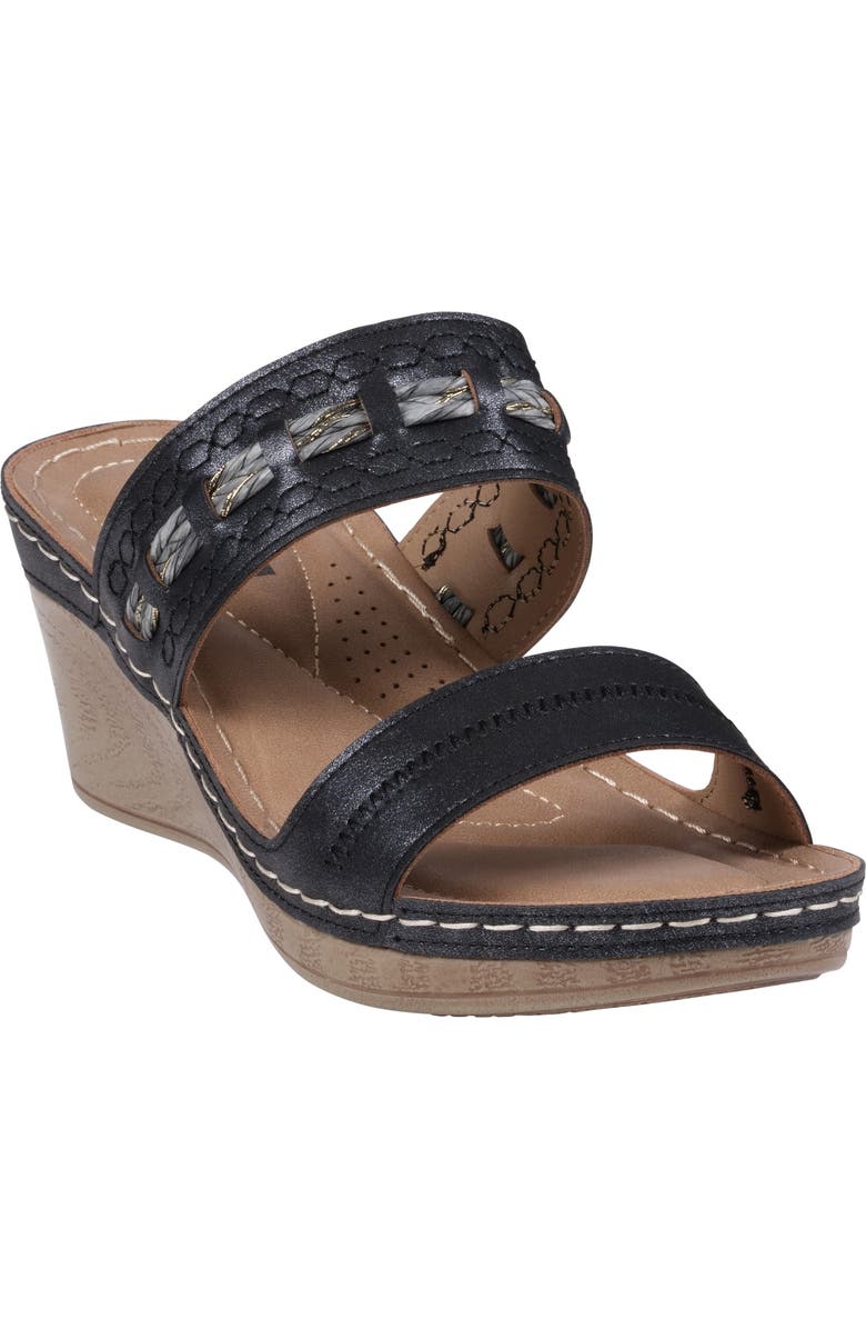 GOOD CHOICE NEW YORK Mariah Platform Wedge Slide Sandal, Main, color,