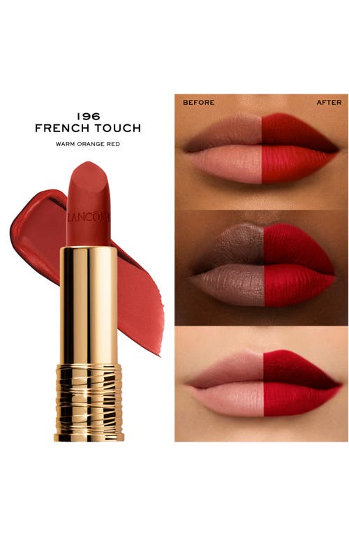 Lancôme L'absolu Rouge Drama Full Coverage Matte Lipstick In French Touch
