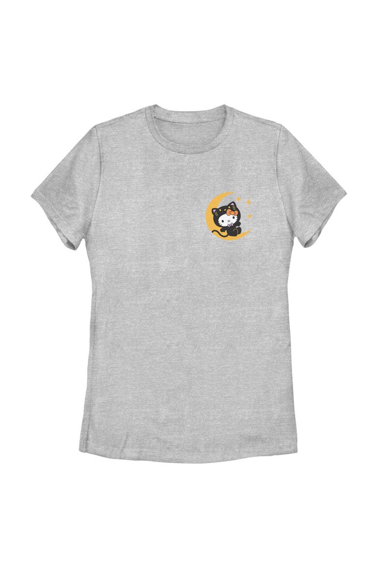 Women's Hello Kitty Black Cat Costume Party  Graphic T-Shirt, Main, color, Athletic Heather