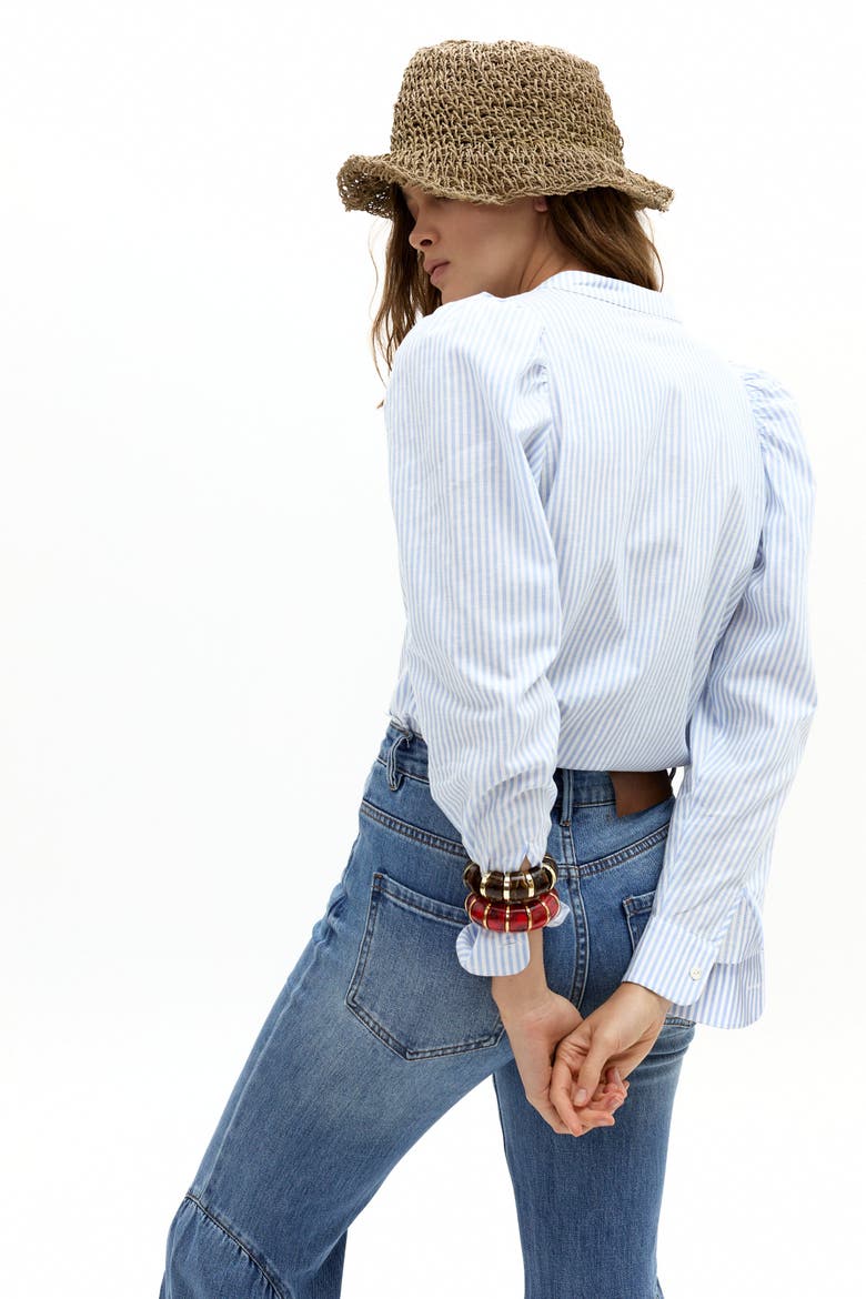 Boho Denim Pants, Alternate, color, Washed Indigo