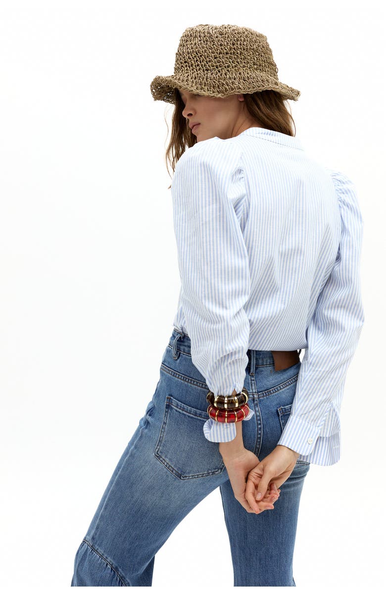 LANHTROPY Boho Denim Pants, Alternate, color, Washed Indigo