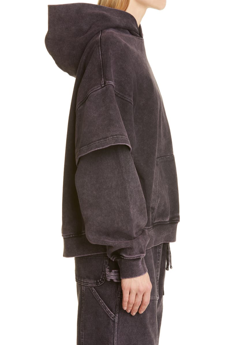 Alexander Wang Acid Wash Logo Hoodie, Alternate, color,