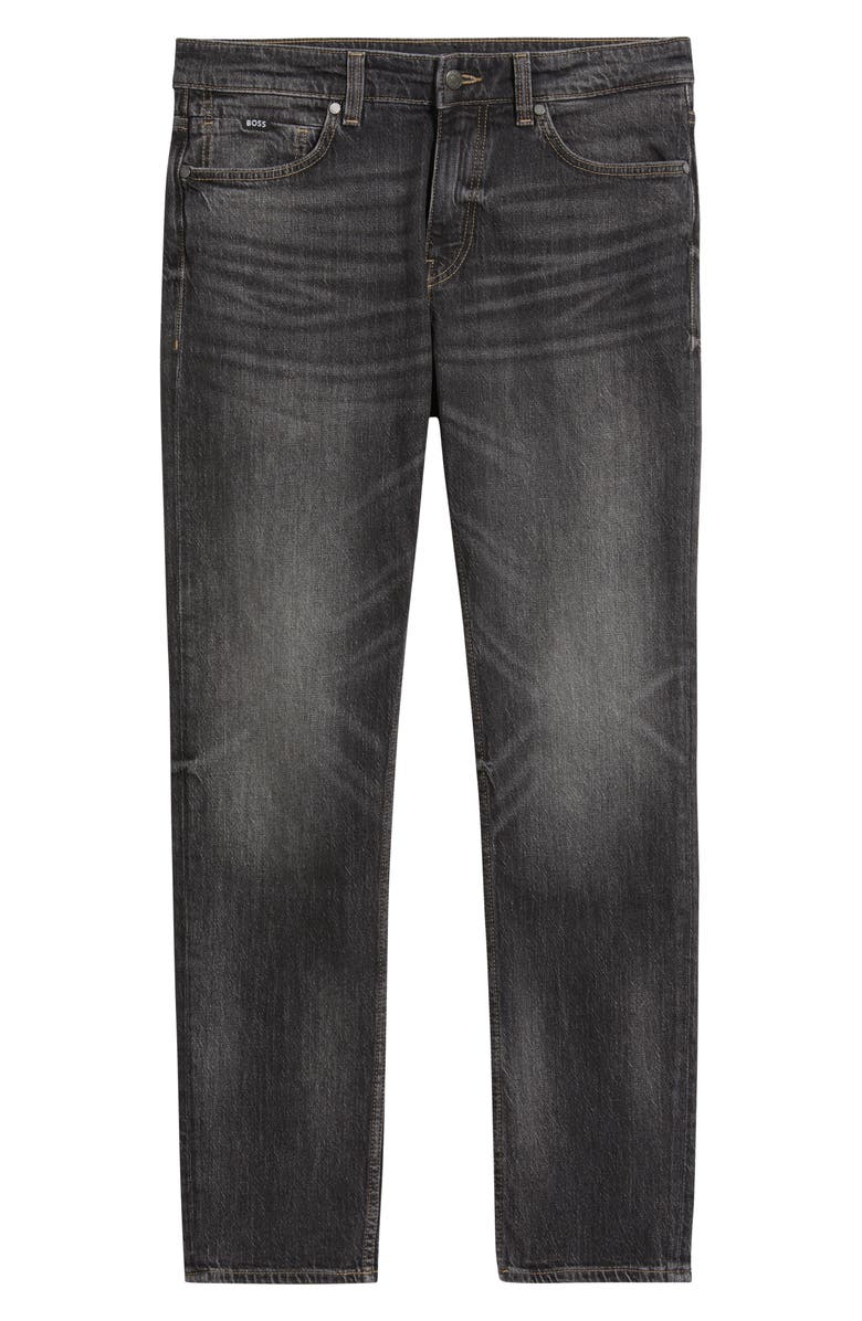 BOSS Delaware Slim Fit Jeans, Alternate, color, Charcoal