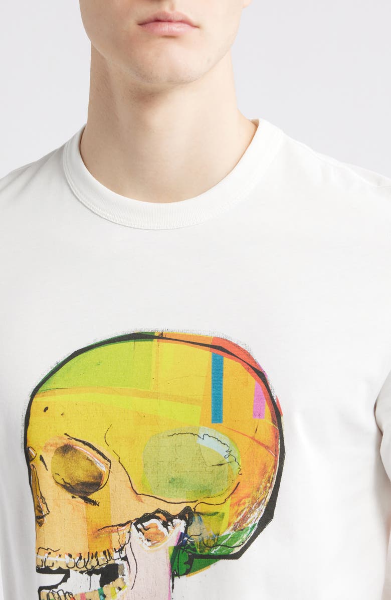 Paul Smith Skull Sketch Cotton Graphic T-Shirt, Alternate, color,