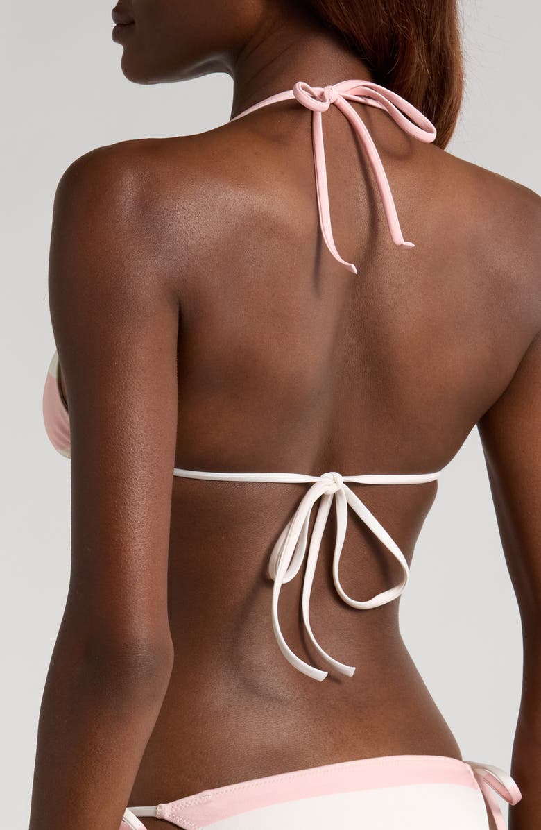 Solid & Striped The Iris Reversible Triangle Bikini Top, Alternate, color, Gelato Stripe