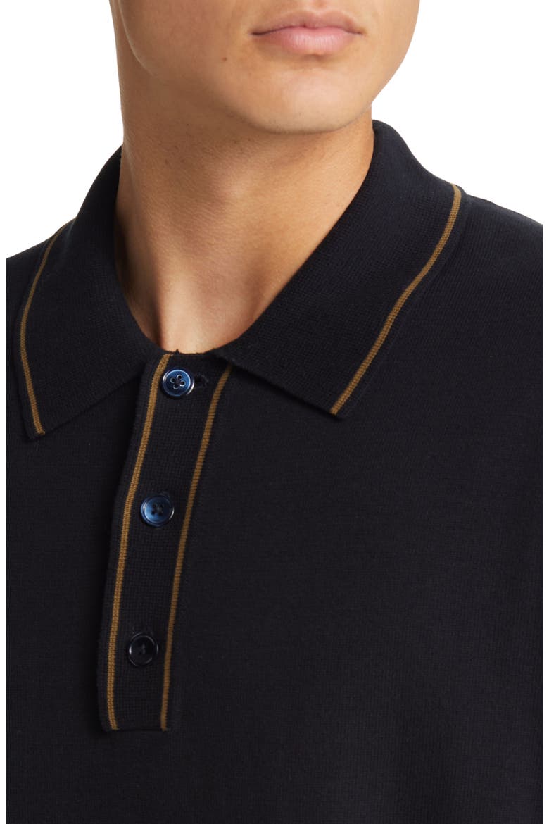 Andreas Long Sleeve Polo, Alternate, color, NAVY BLUE