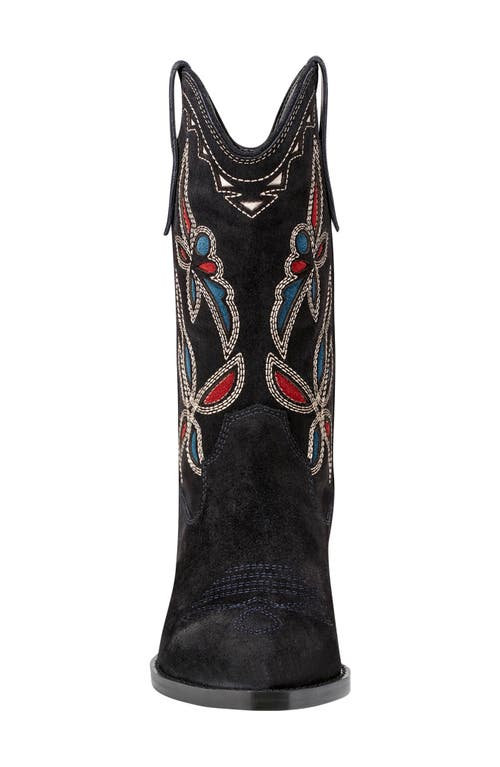 Marc Fisher Ltd Women's Trista Western Block Heel Boots In Dark Blue 400