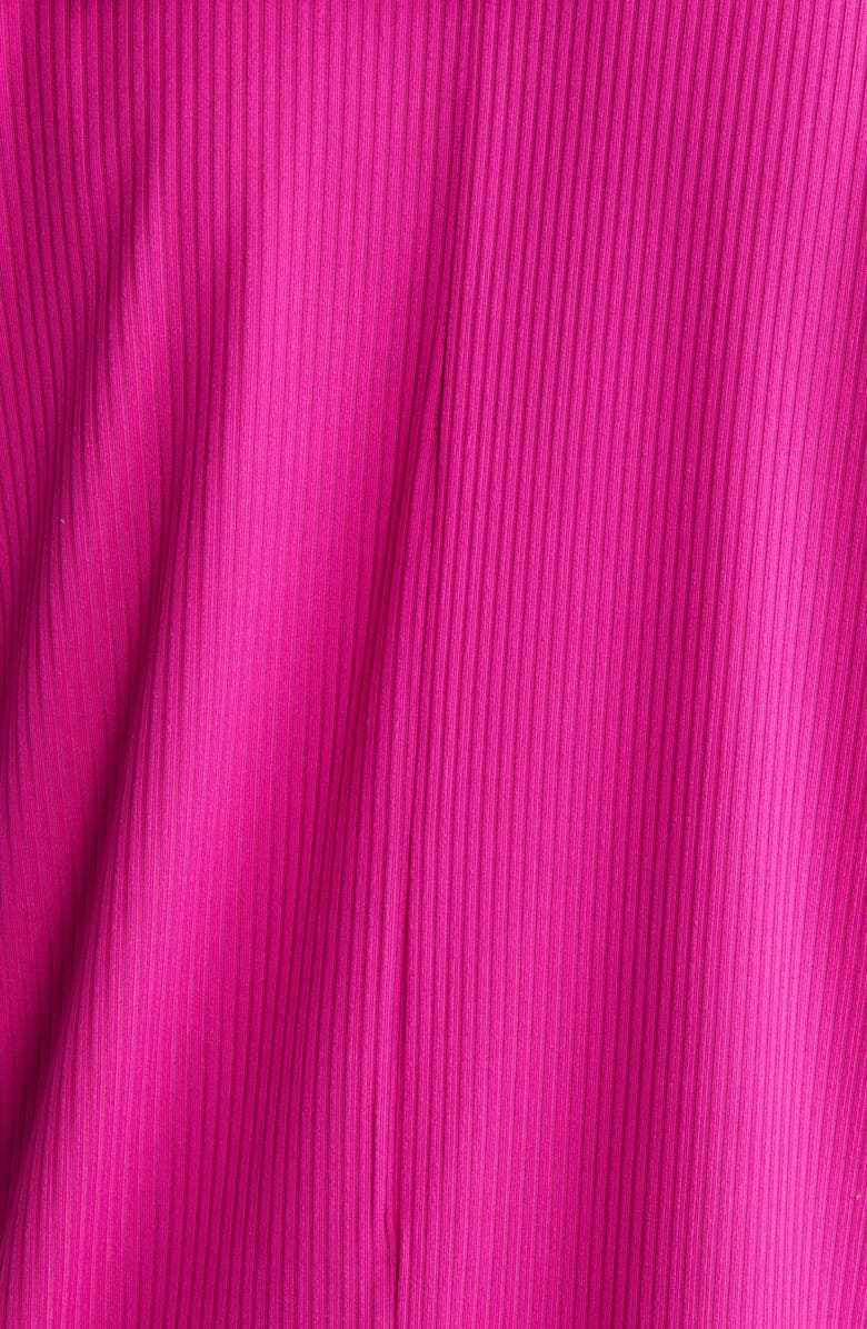 Dressed in Lala Lex Rib Oversize T-Shirt & High Waist Crop Pants, Alternate, color, Neon Pink