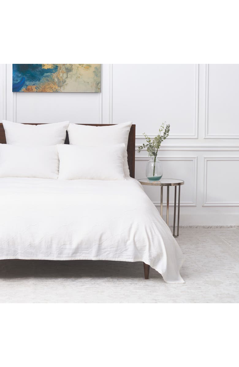 ELISABETH YORK Elaine Dove Cotton Euro Pillow Sham, Alternate, color, White