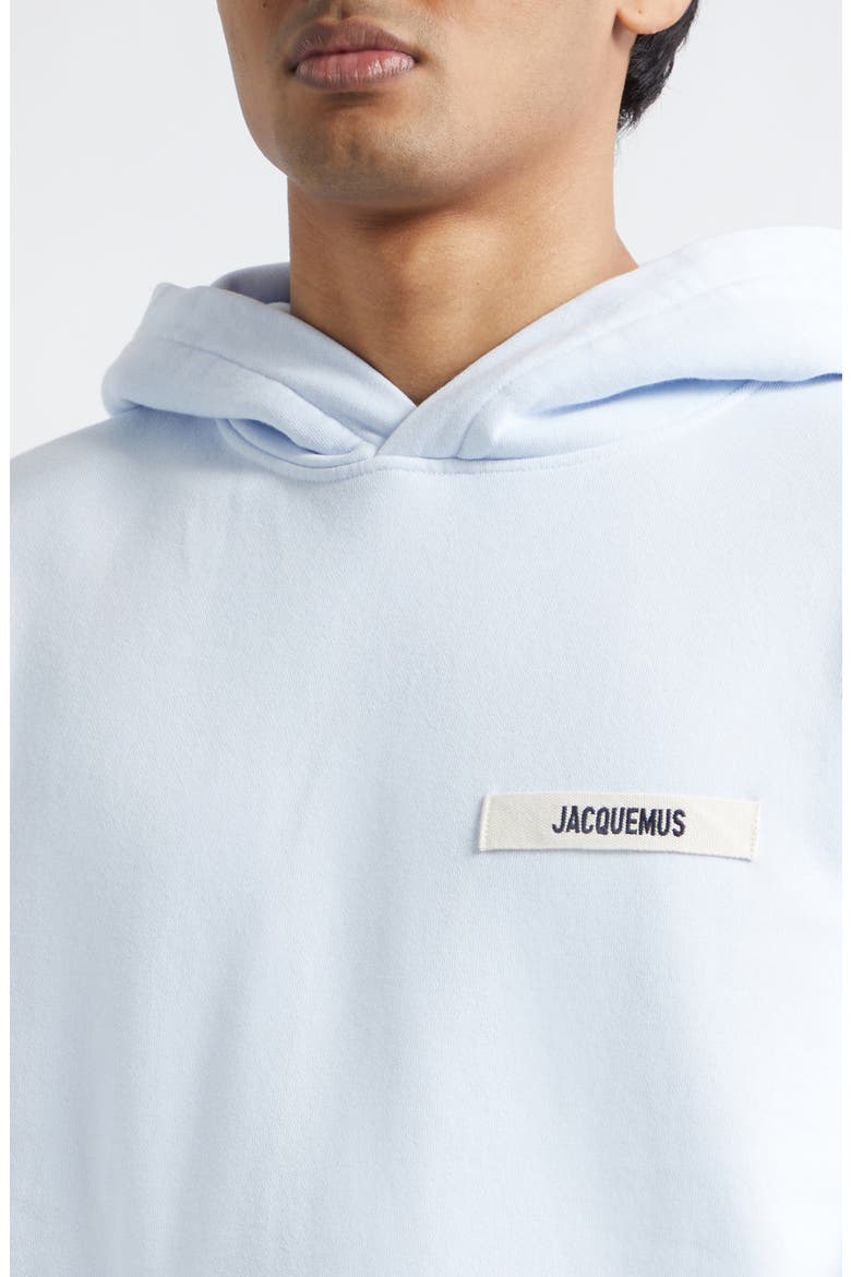 Le Hoodie Gros Grain Cotton Hoodie, Alternate, color, LIGHT BLUE 2