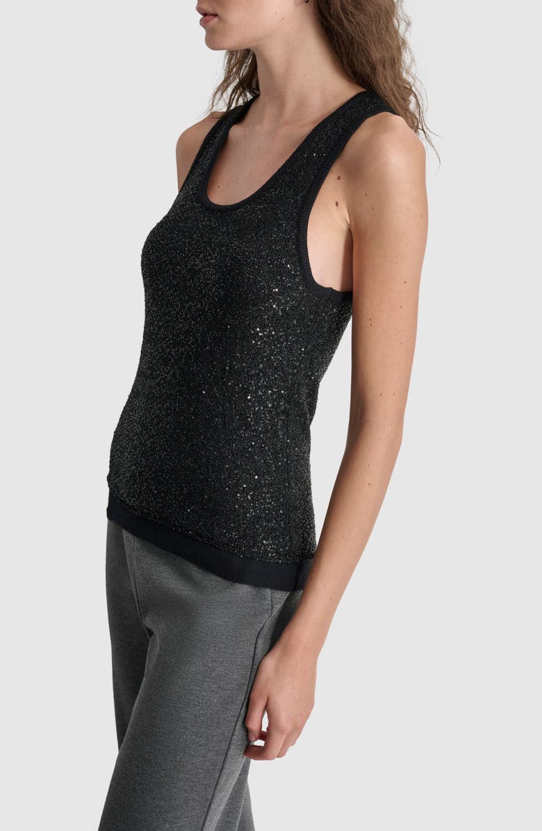 DKNY Sequin Sweater Tank, Alternate, color, 