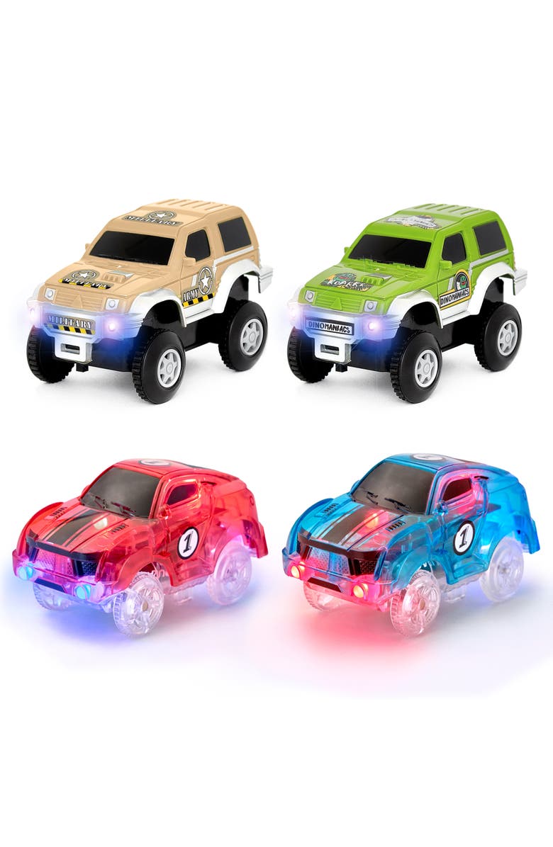 JitteryGit Race-Cars-3-Pcs-Set, Main, color, Green - Blue