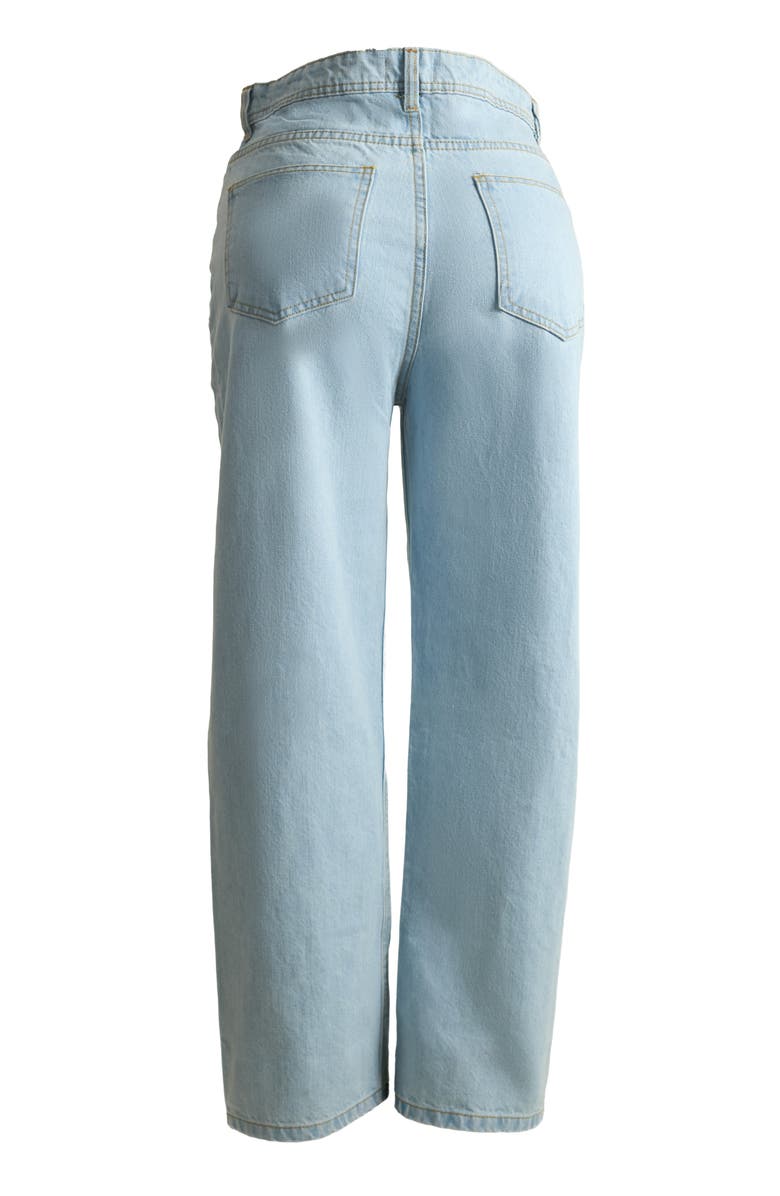 Solomon & Sage Women's Relaxed Straight Leg Jeans, Alternate, color, Light Wash