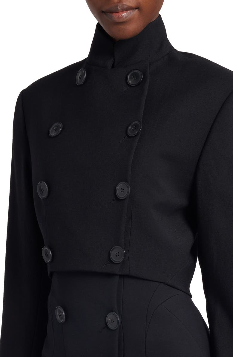 Alaïa Crop Wool Blazer, Alternate, color, 