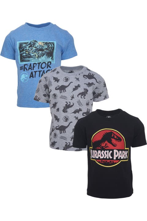 Jurassic Park T-Rex 3-Pack Short Sleeve Tees