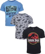 JURASSIC WORLD Jurassic Park T-Rex 3-Pack Short Sleeve Tees