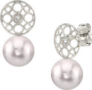 The Pearl Source Akoya Pearl & Diamond Faye Earrings