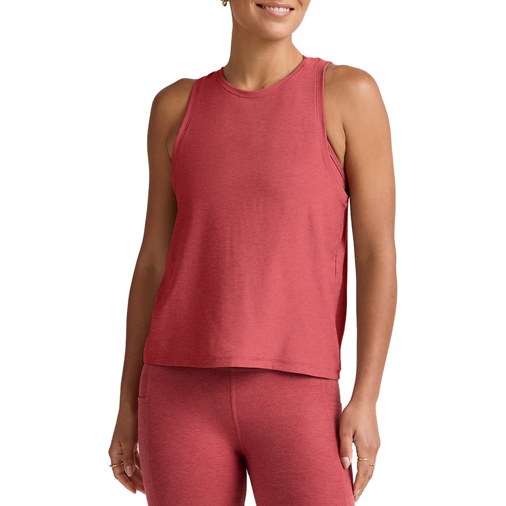 Beyond Yoga Featherweight Rebalance Tank In Red
