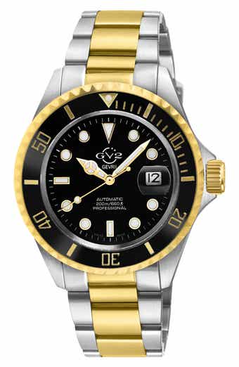 GV2 Liguria Two-Tone Swiss Automatic Bracelet Watch, 42mm