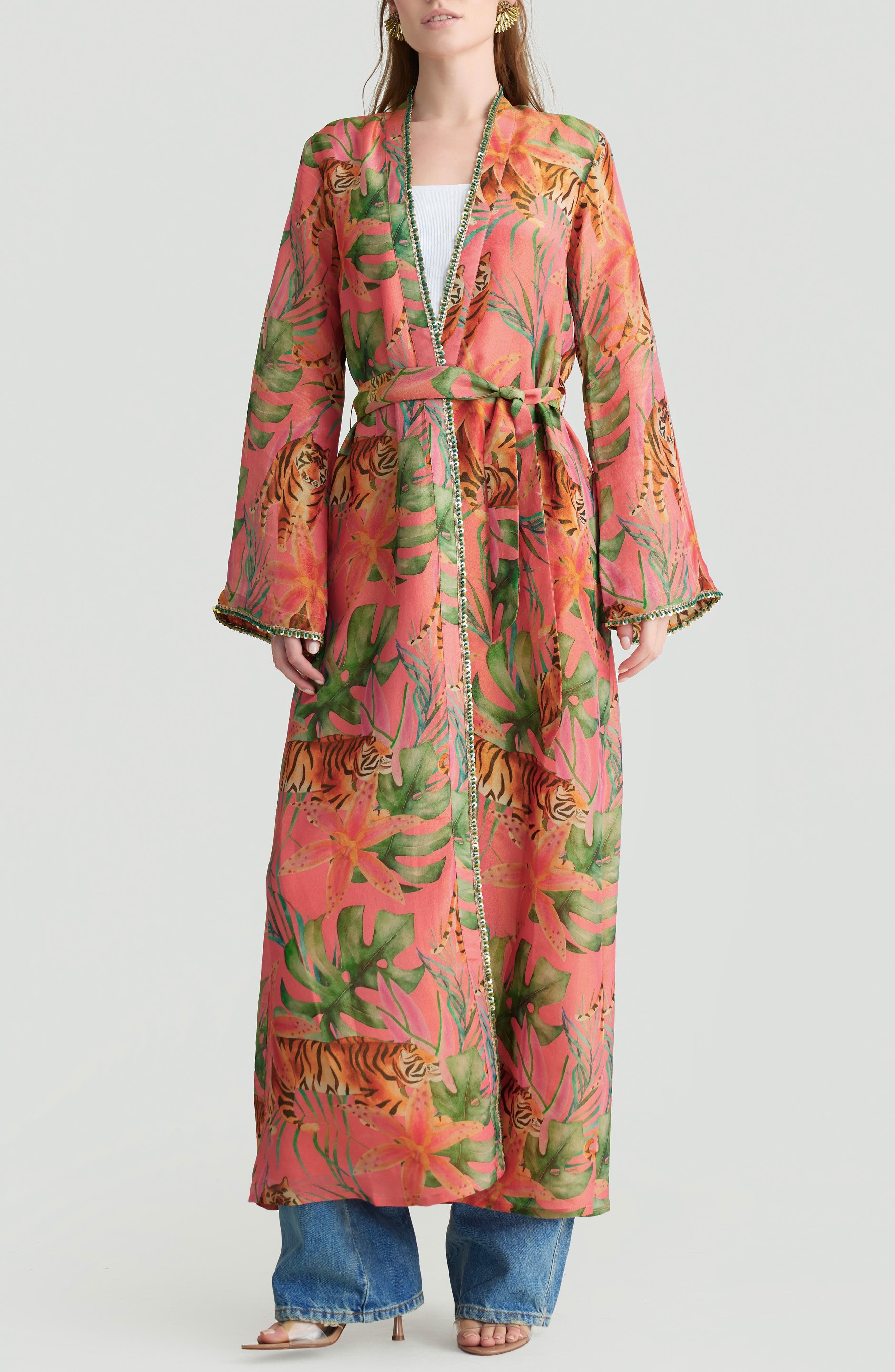 Shira Tiger Print Duster - image 2