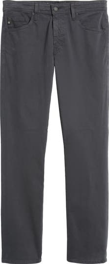 Everett Sueded Stretch Sateen Slim Straight Leg Pants