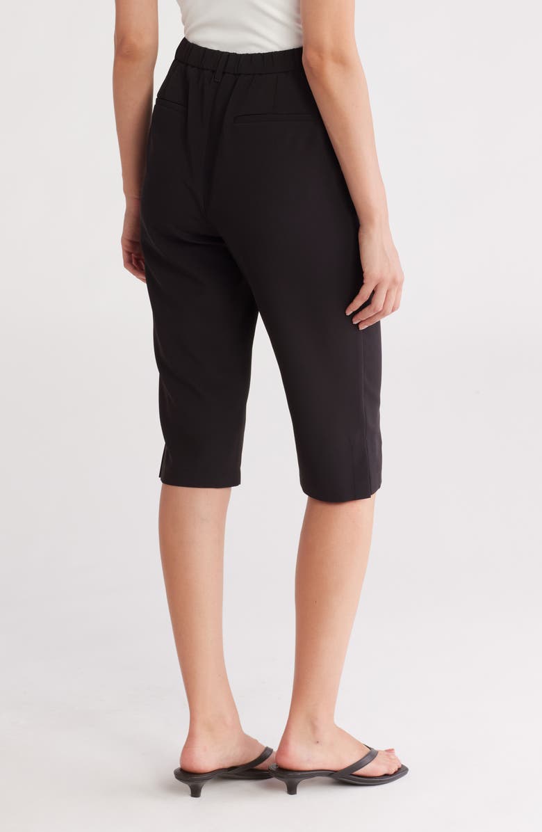 Gemma + Jane Effortless Crop Straight Leg Pants, Alternate, color, Black