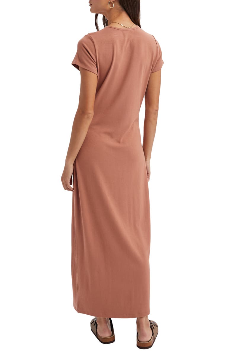 WISHLIST Basic Maxi T-Shirt Dress, Alternate, color, Clay