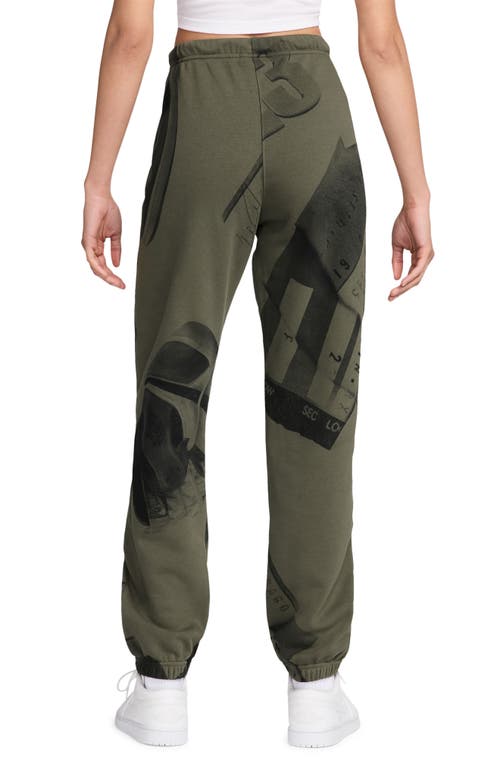 JORDAN JORDAN BROOKLYN FLEECE PRINT SWEATPANTS