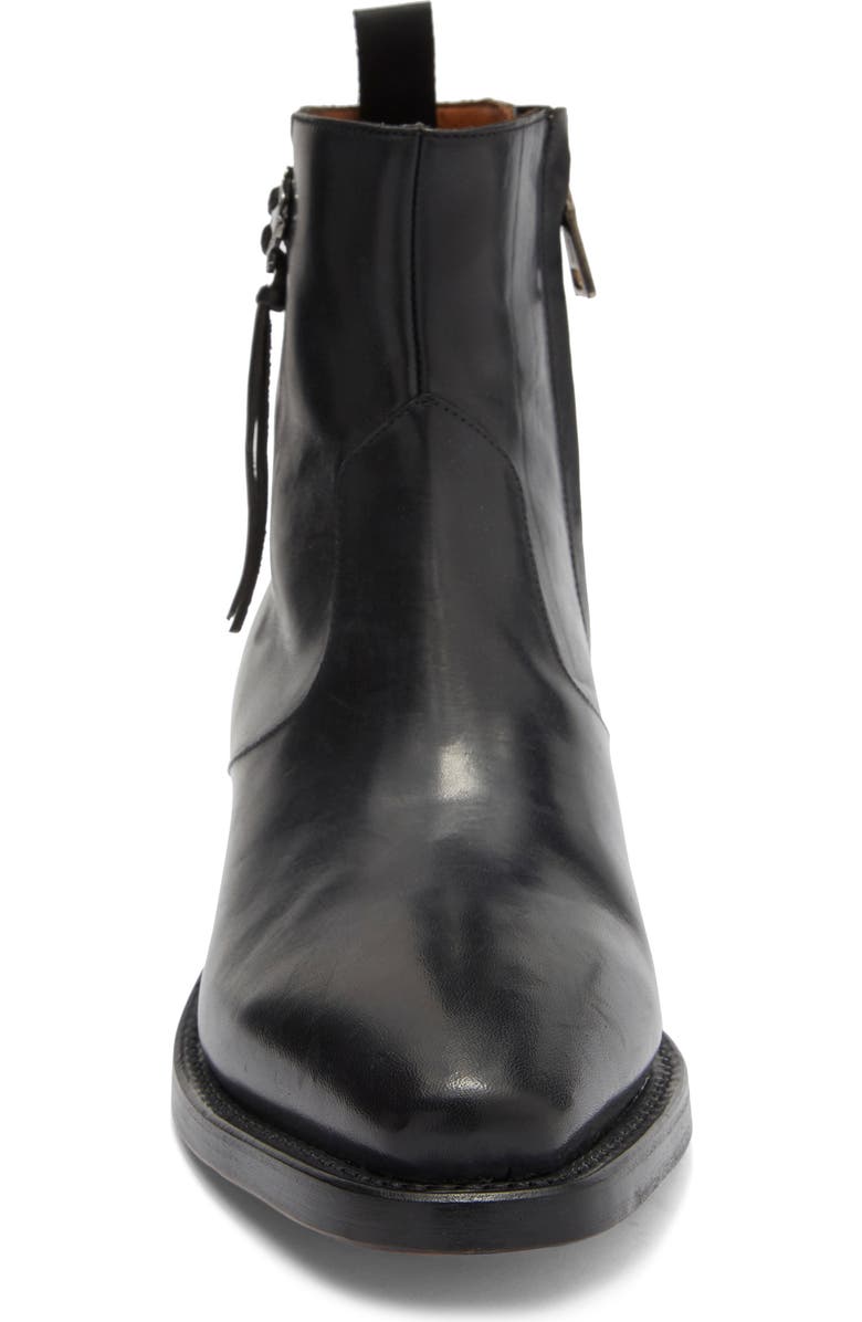 John Varvatos Walker Tassel Zip Boot, Alternate, color, Black