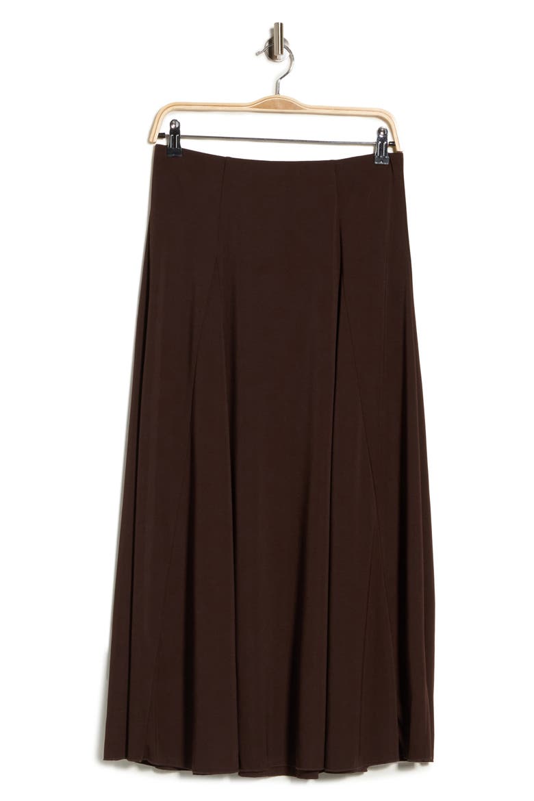 Woven A-Line Skirt, Main, color, CHOCOLATE