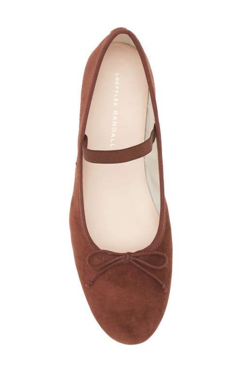 Loeffler Randall Leonie Mary Jane Flat In Espresso
