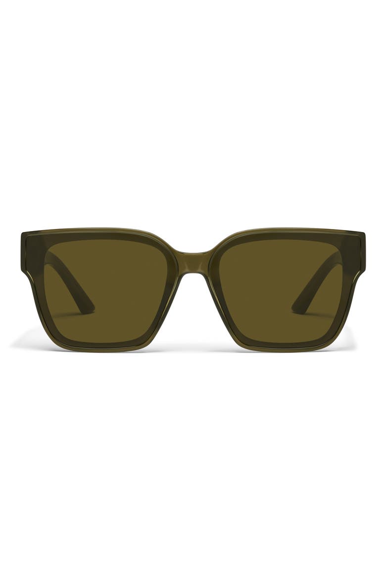 Drive In 66mm Square Sunglasses, Main, color, OLIVE/ OLIVE