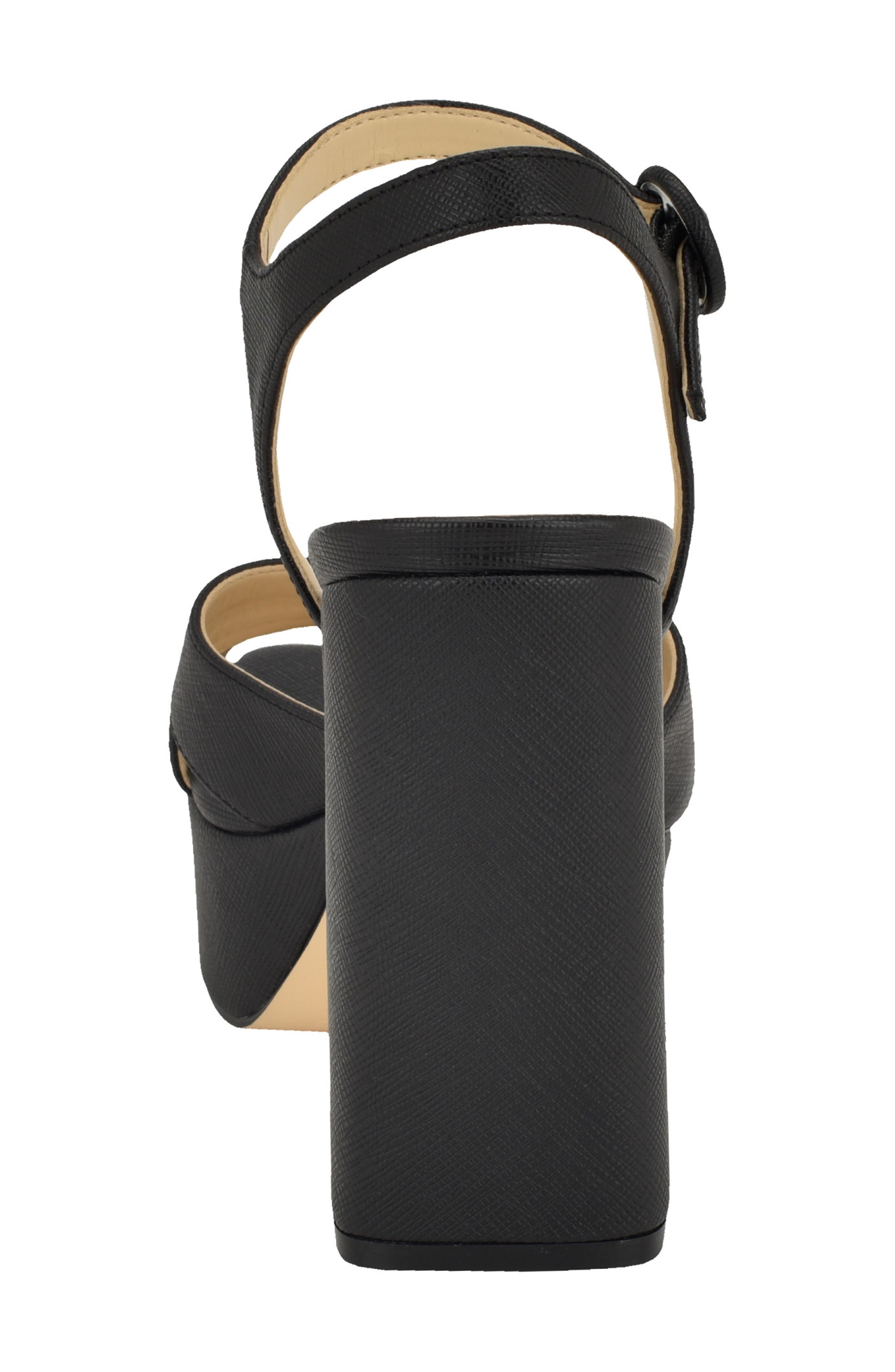 GUESS Vallenn Ankle Strap Platform Sandal, Alternate, color, Black 002