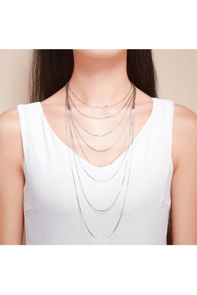 Italian Fine Sterling Silver Chain, Alternate, color, Silver